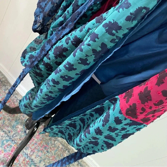 Matilda Jane A Little Party Dress Swiss Dot Color Block Long Sleeve Dress Size S - Picture 16 of 16